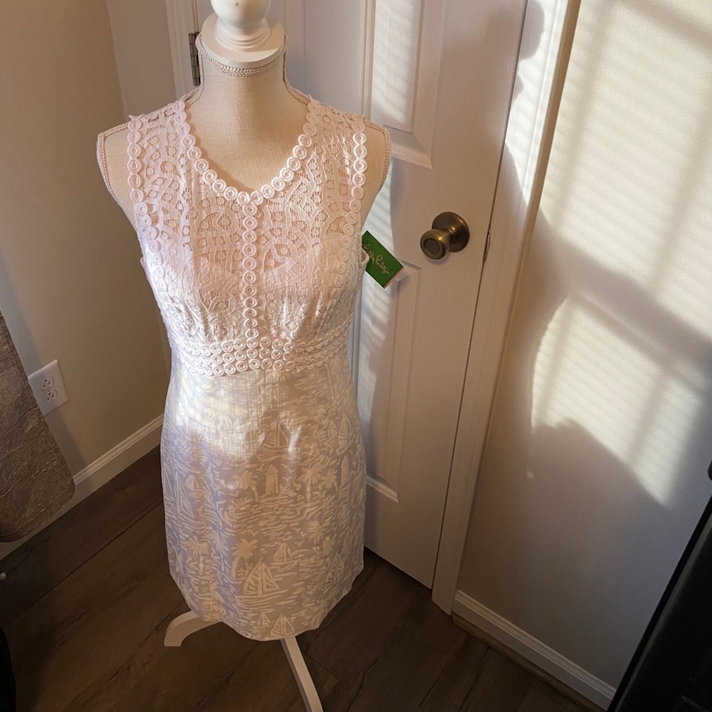 Lilly Pulitzer White Shift Dress